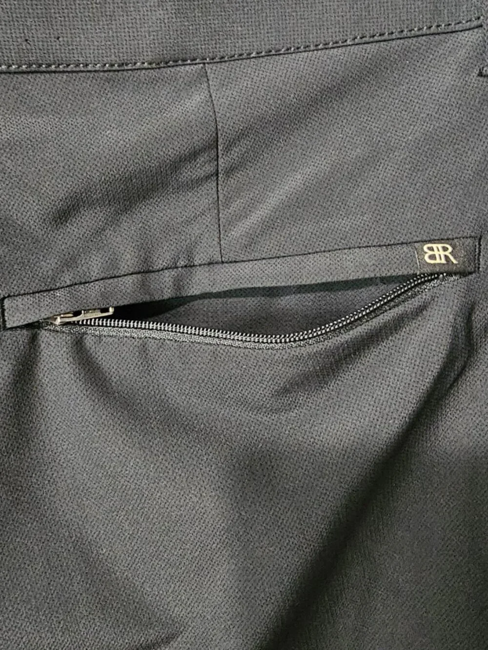Banana Republic Men's Flat Front Pant Slim Fit Stretch Fabric Black 34X30 New